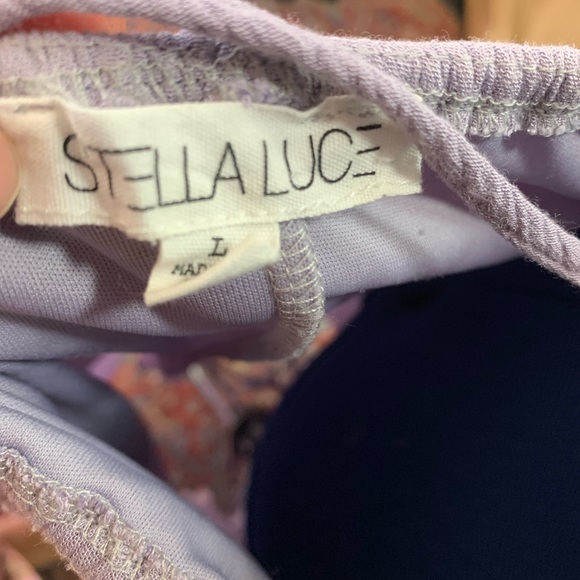 Stella Luce Crochet Halter Maxi Dress size Large - Picture 3 of 3